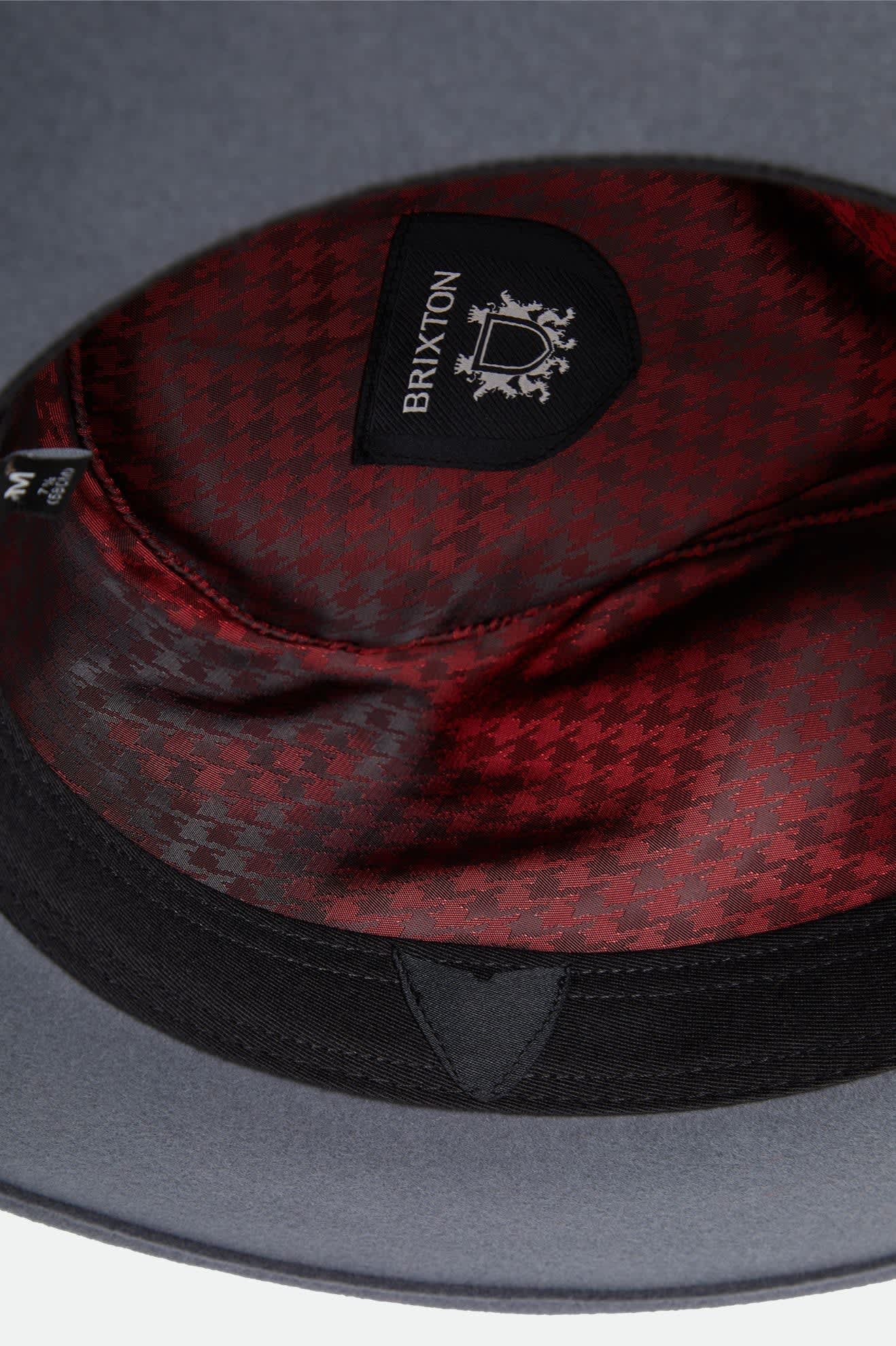 Unisex Eames Fedora in the color Future Grey/Black - Additional Laydown image