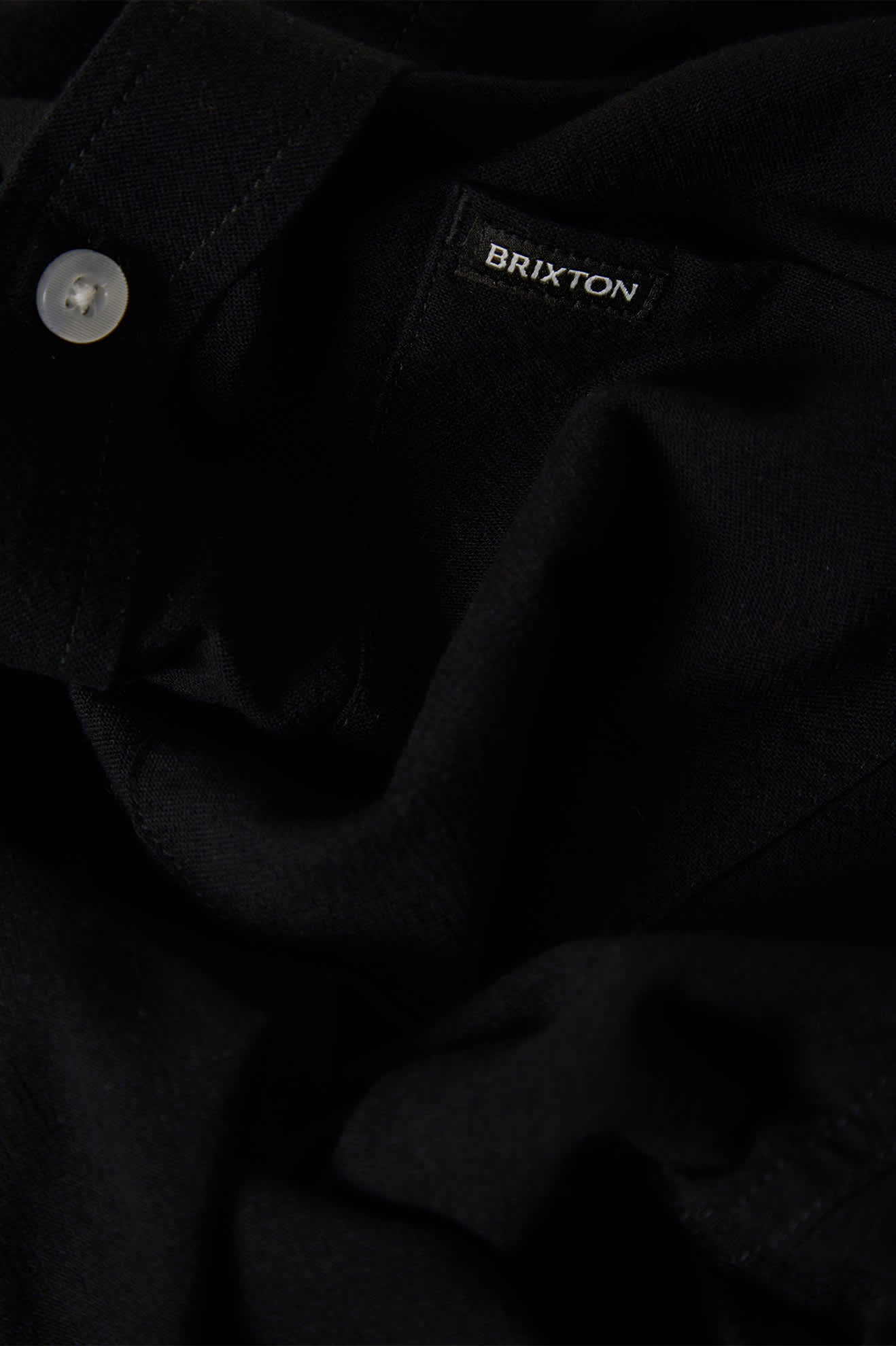 Men's Charter Long Sleeve Shirt in the color Black - Additional Laydown image