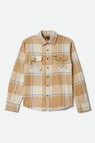Men's Bowery Flannel in the color Whitecap/Sand/Cyber Blue - Front Product View