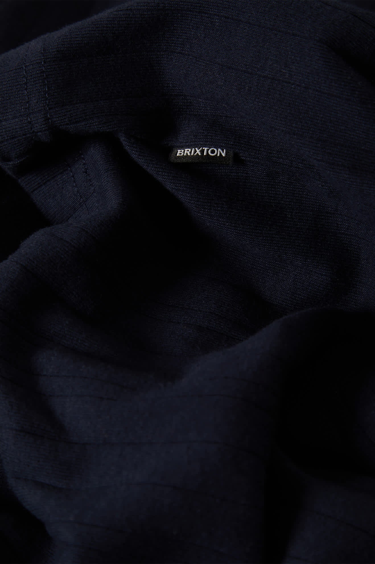 Men's Vintage Ribbed L/S Henley in the color Washed Navy - Additional Laydown image