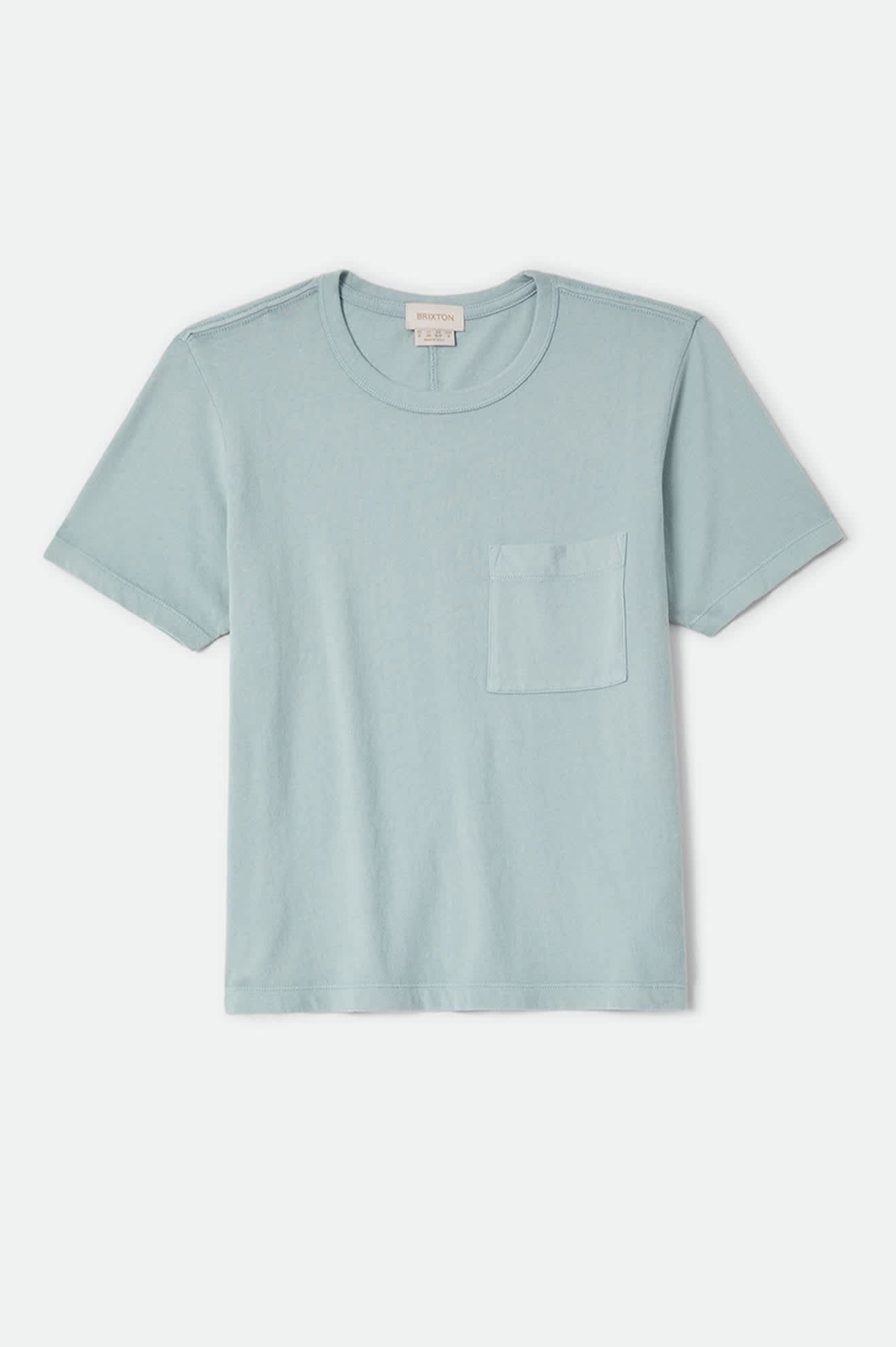 Women's Carefree Organic Garment Dye Perfect T-Shirt in the color Sea Grass - Front Product View