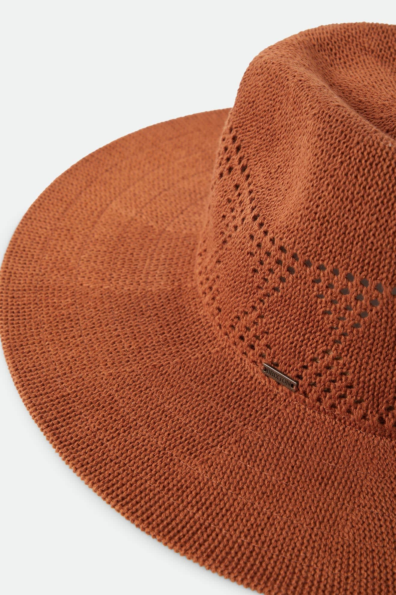 Women's Sophia Knit Packable Hat in the color Caramel - Additional Laydown image