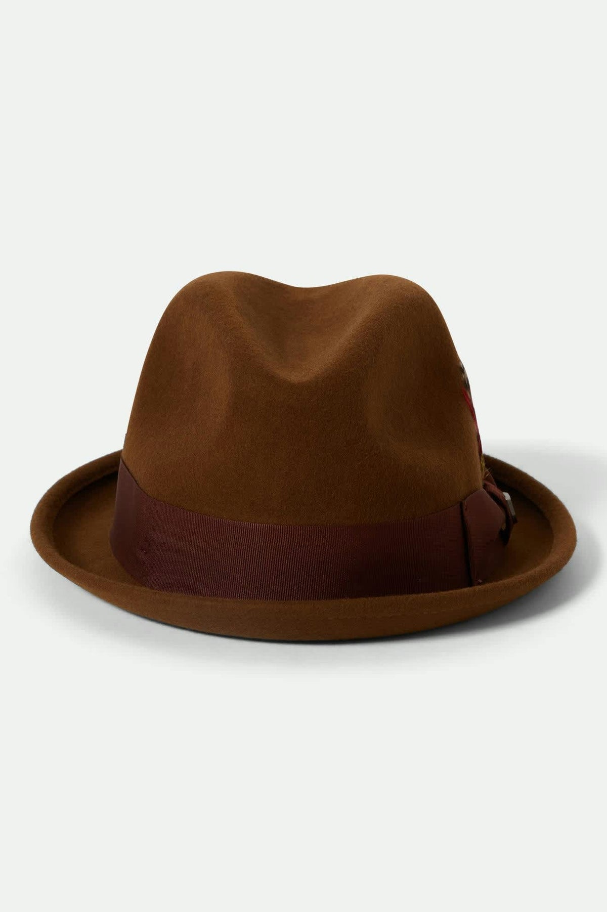 Unisex Gain Fedora in Coffee/Chestnut – Brixton display picture 2