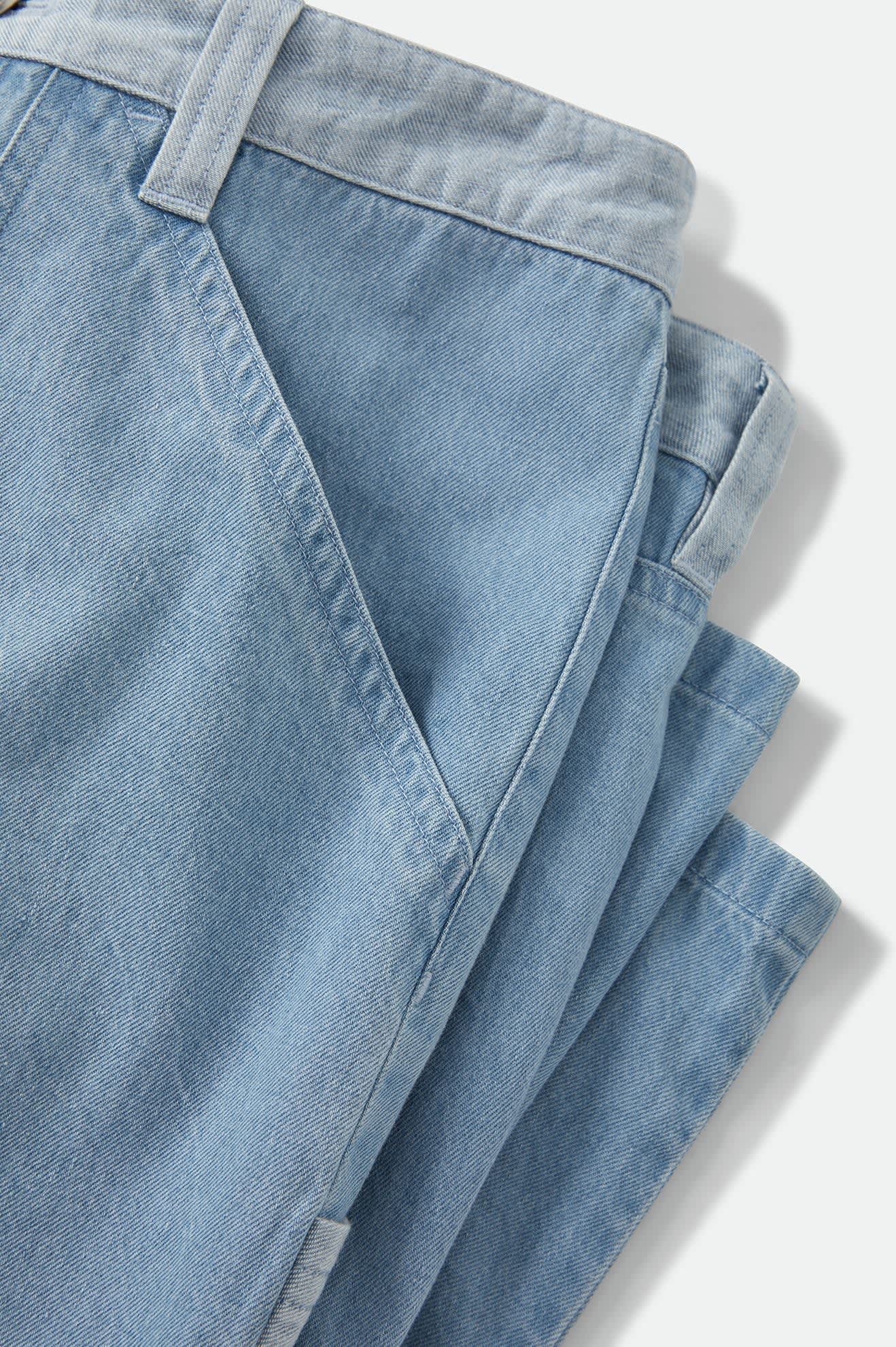 Women's Essex Patchwork Painter Pant in the color Denim Patchwork - Additional Laydown image