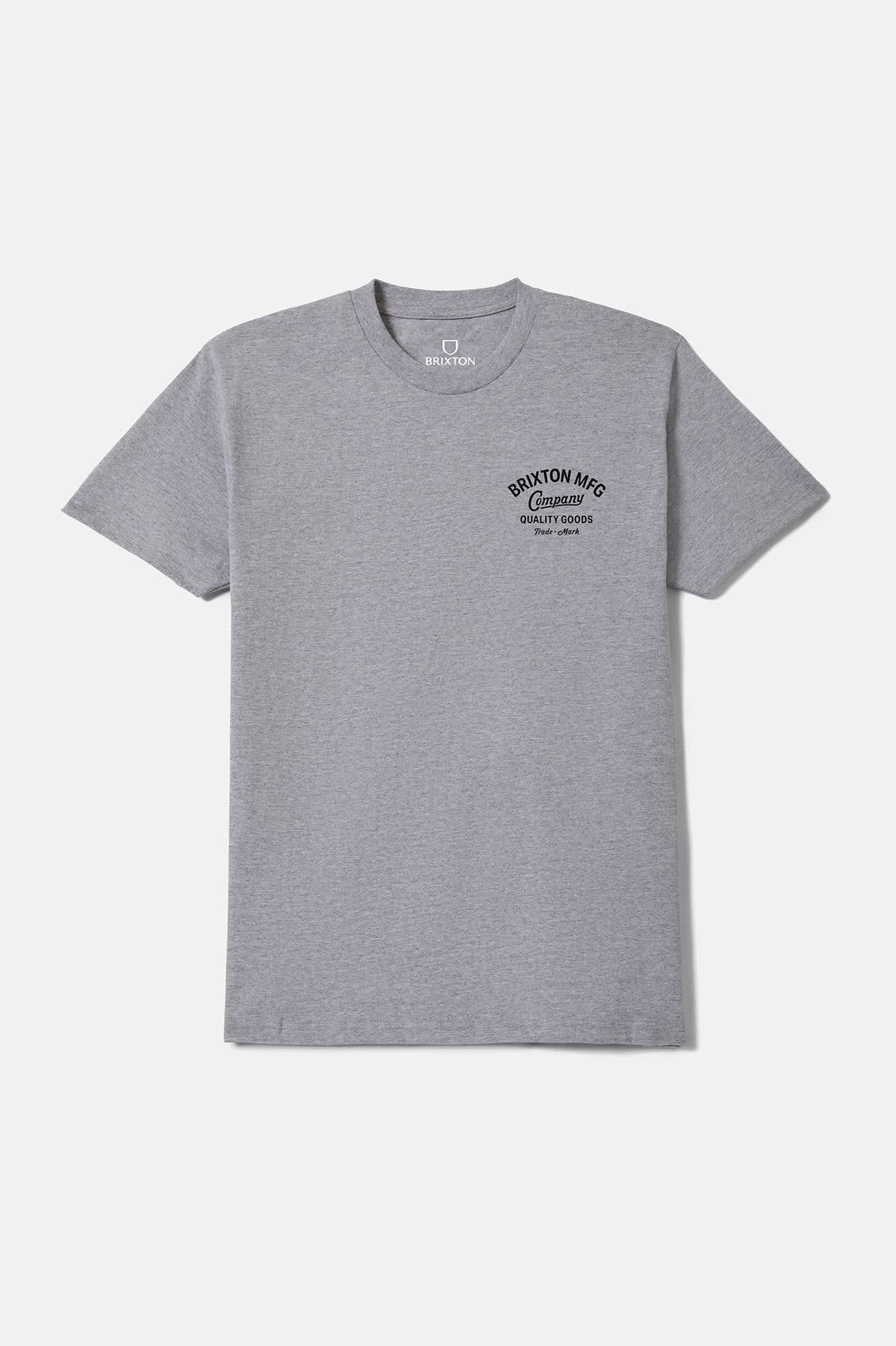 Men's Straton Standard T-Shirt in the color Heather Grey - Front Product View