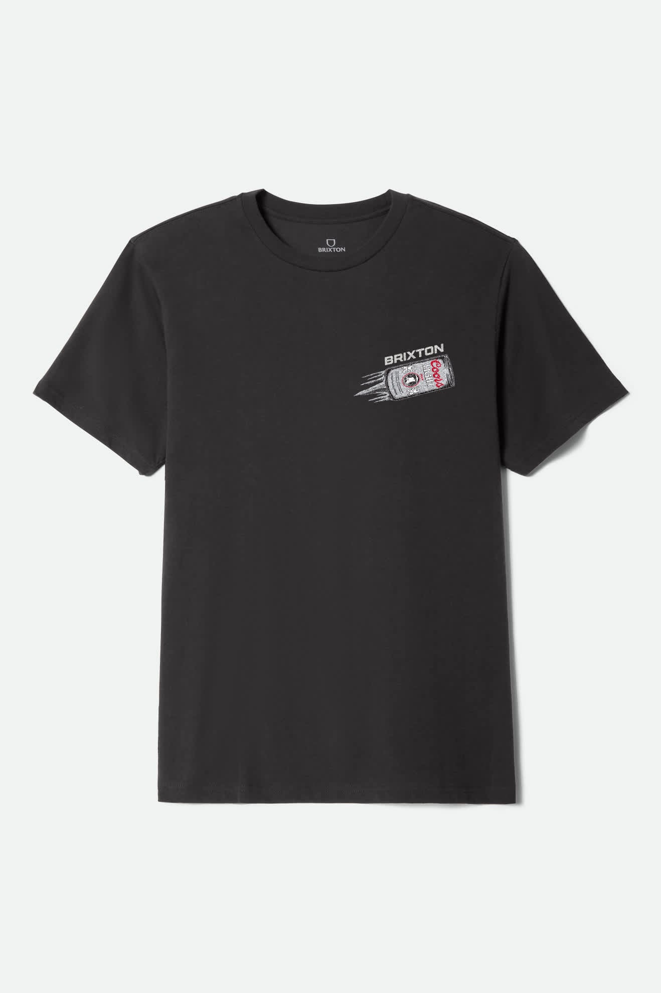 Men's Coors Light Silver Speed S/S Standard T-Shirt in the color Black - Front Product View