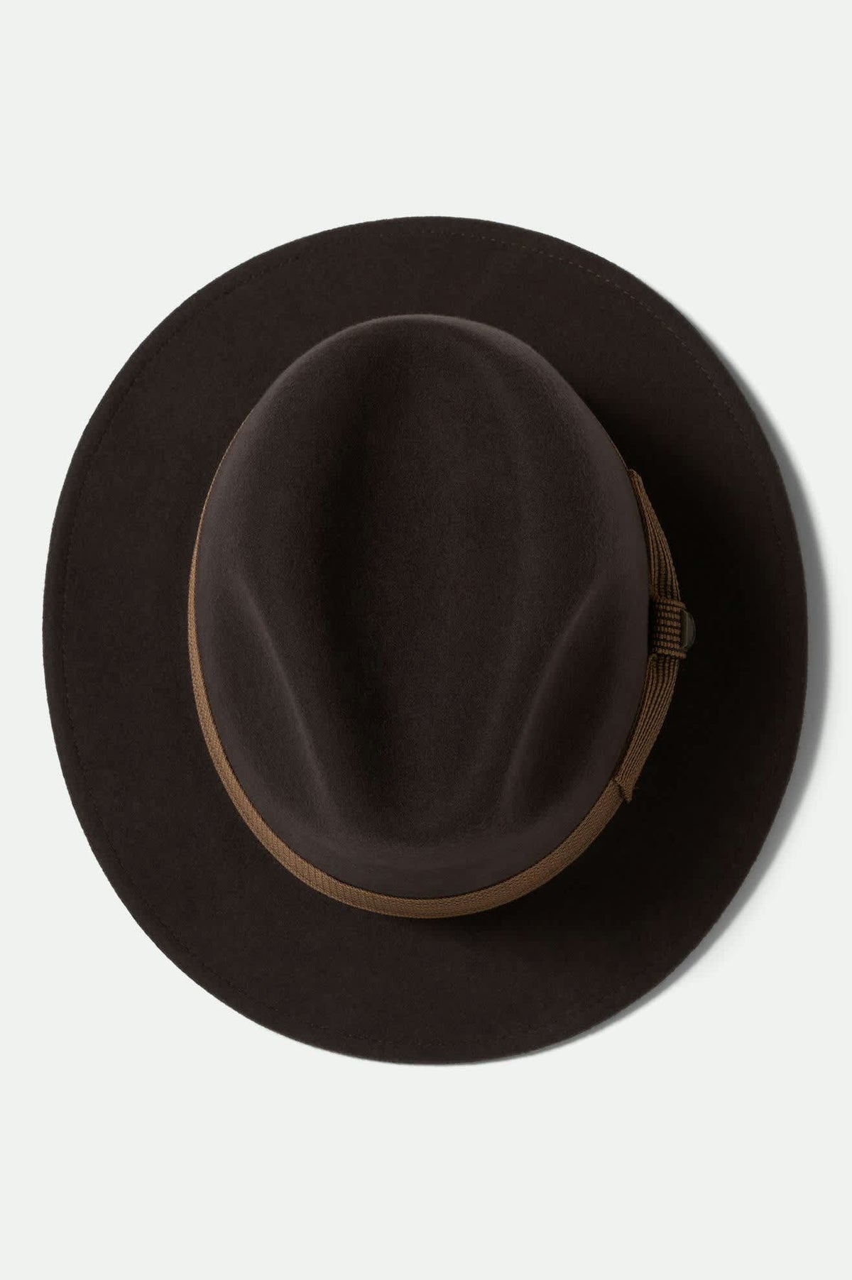 Unisex Roma Fedora in Chocolate/Bronze – Brixton