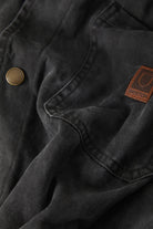 Men's Painters Jacket in the color Washed Black - Additional Laydown image