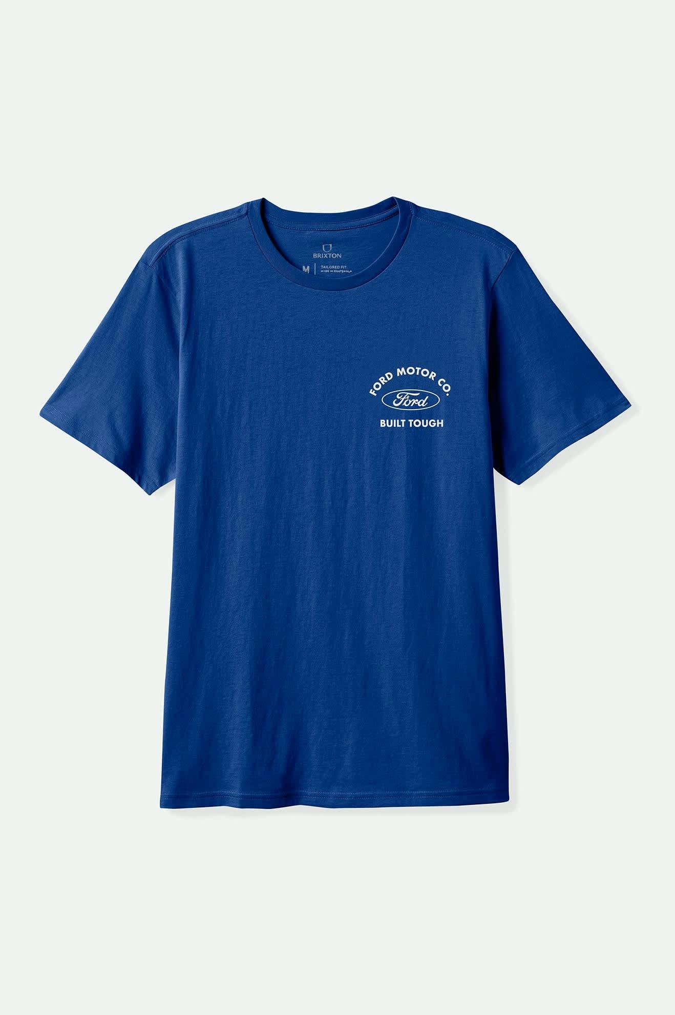 Men's Ford Built Tough S/S Standard T-Shirt in the color Ford Blue - Front Product View