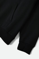 Men's Union Relaxed Hoodie in the color Black - Additional Laydown image