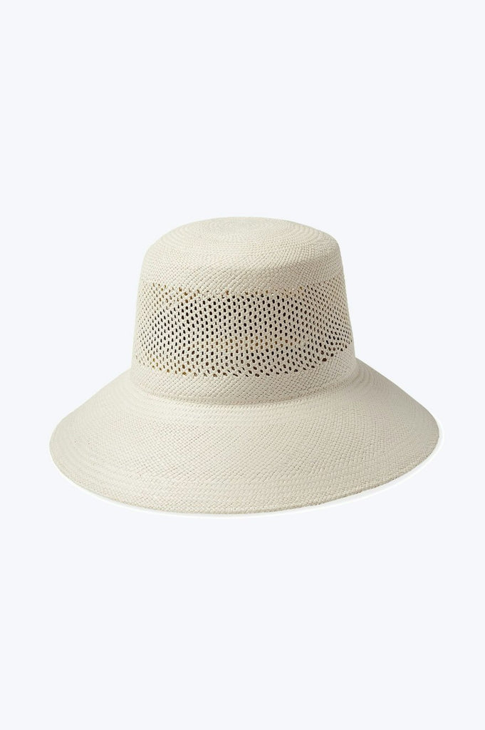Brixton Lopez Panama Straw Bucket Hat - Panama White