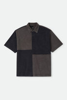 Men's Deco Relaxed Polo T-Shirt in the color Washed Black - Front Product View