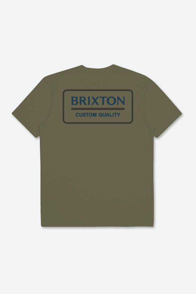 Brixton Palmer Proper S/S Standard Tee - Olive Surplus/Navy/Washed Black