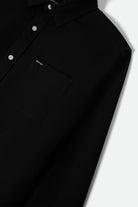 Men's Charter Long Sleeve Shirt in the color Black - Additional Laydown image