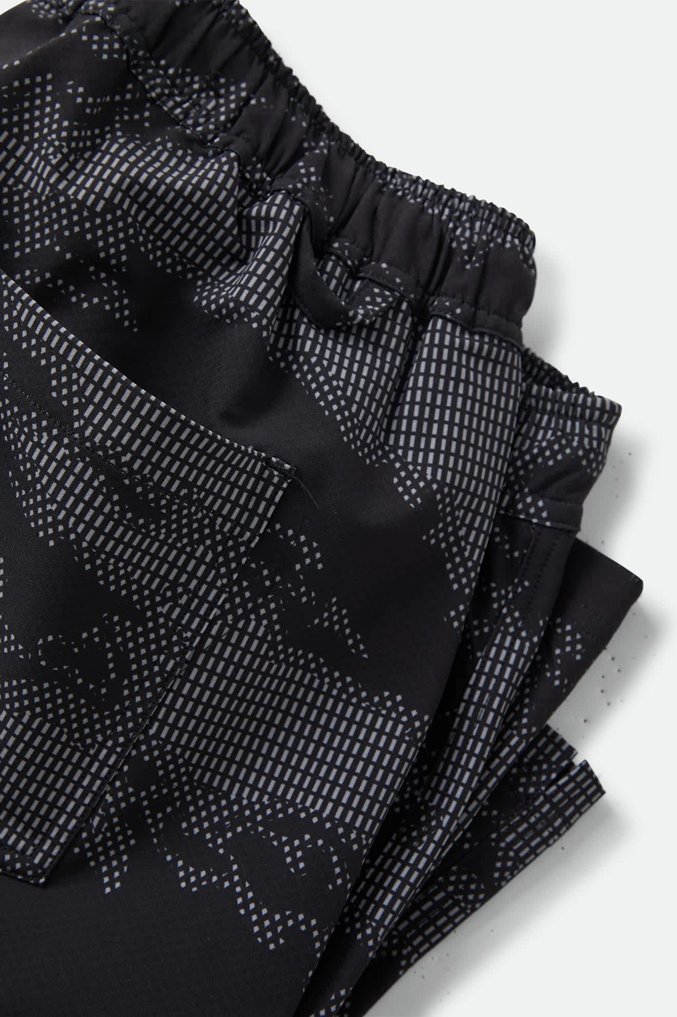 Men's Journey Active Short in the color Black Camo - Additional Laydown image