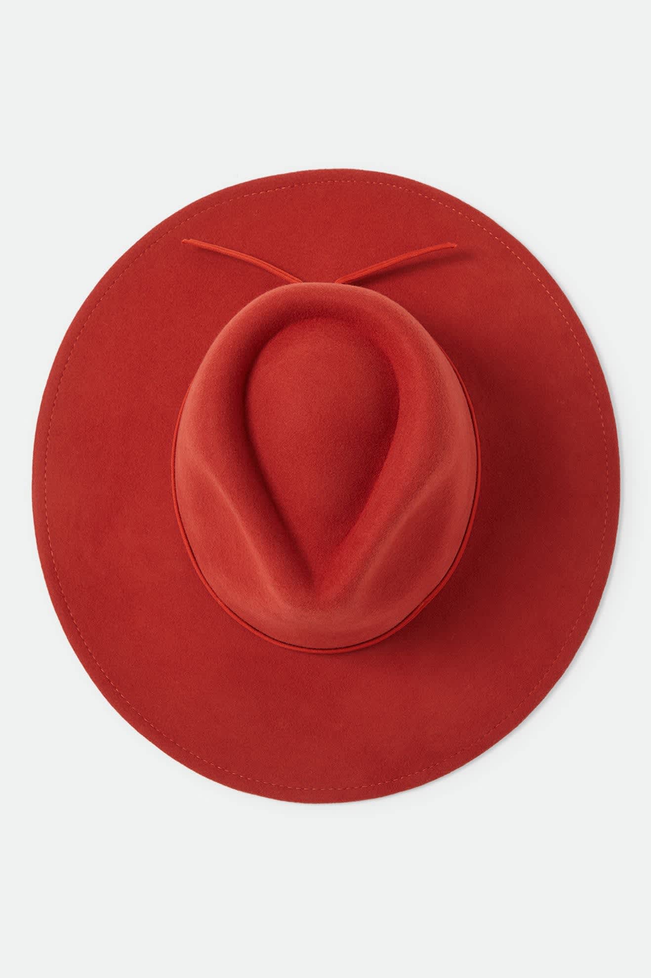 Women's Juniper Packable Hat in the color Red Earth - Additional Laydown image