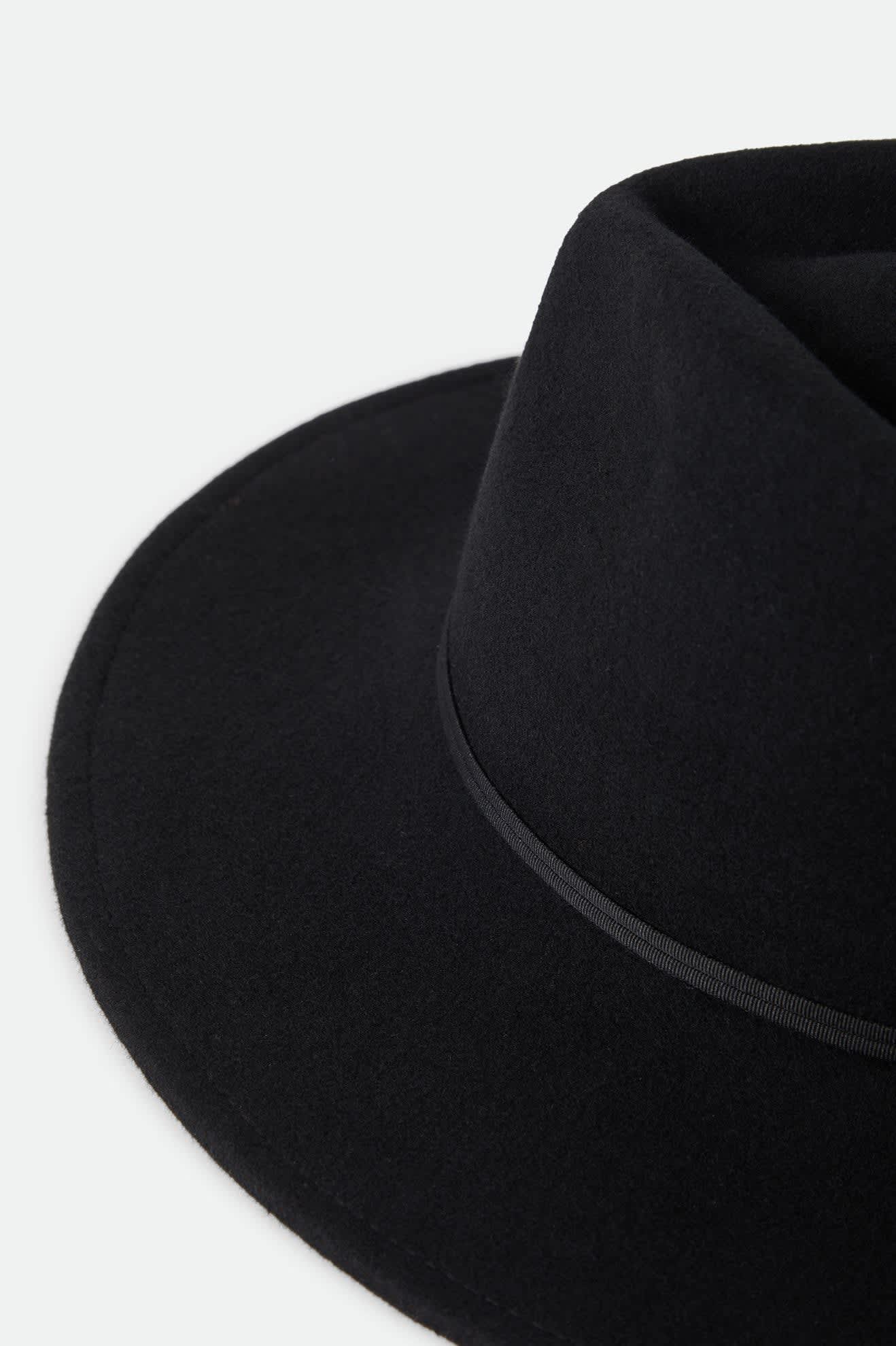 Women's Juniper Packable Hat in the color Black - Additional Laydown image