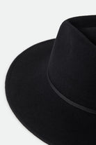 Women's Juniper Packable Hat in the color Black - Additional Laydown image