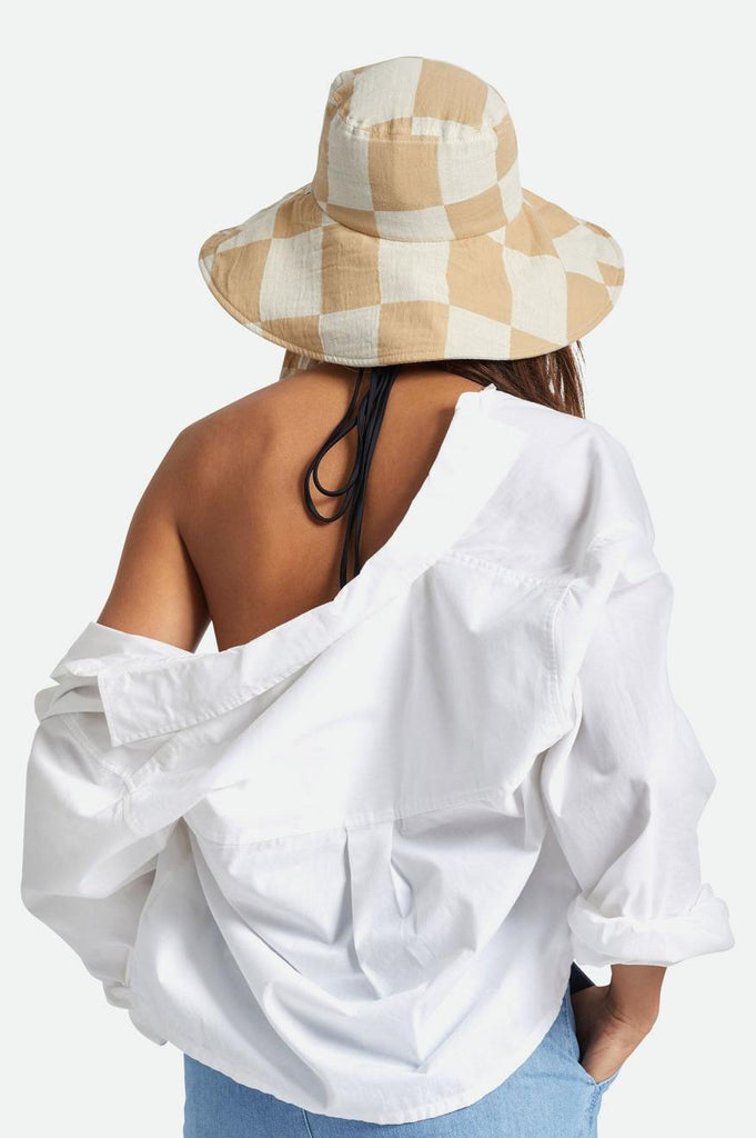 Brixton Jasper Packable Bucket Hat - Sand/Whitecap