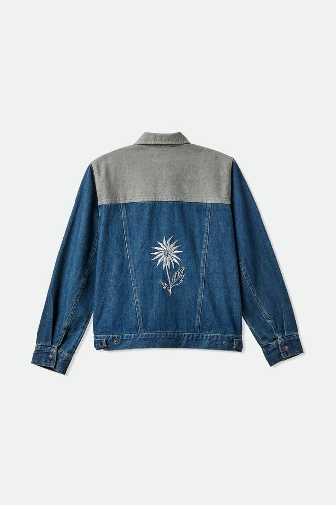 Brixton Cable Womens Embroidered Jacket - Two Tone Indigo