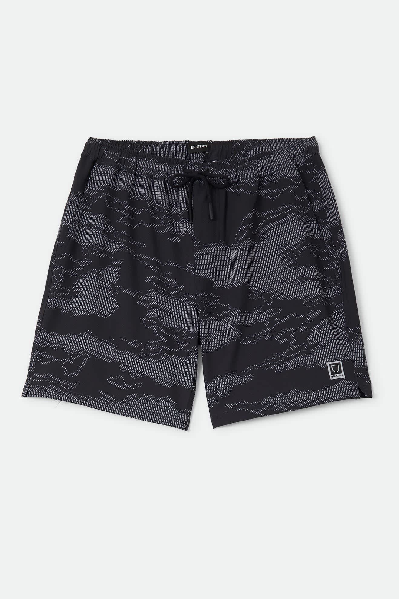 Men's Journey Active Short in the color Black Camo - Front Product View