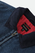 Men's Mechanic Garage Zip Lined Jkt in the color Rinse Denim - Additional Laydown image