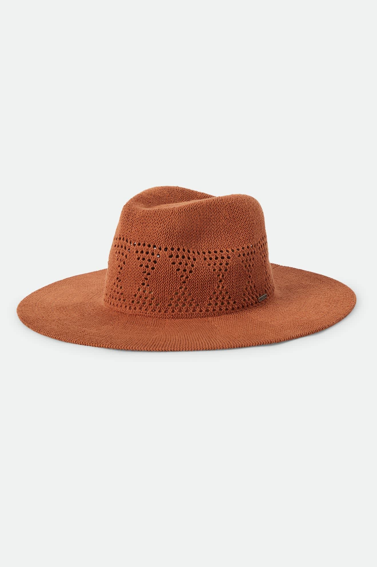 Women's Sophia Knit Packable Hat in the color Caramel - Front Product View