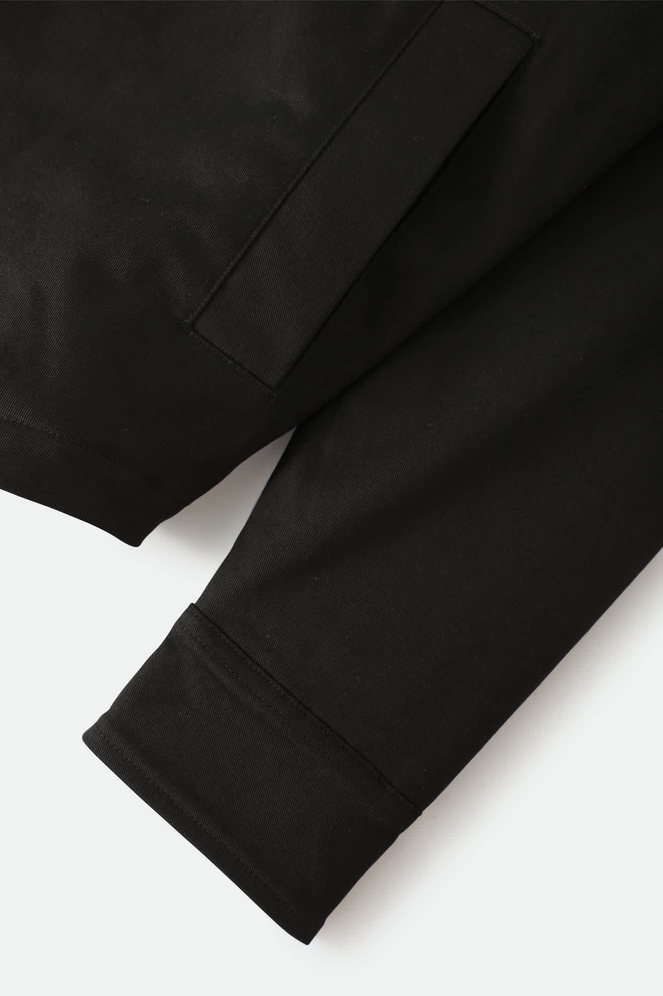 Men's Builders Stretch Lined Jacket in the color Black - Additional Laydown image
