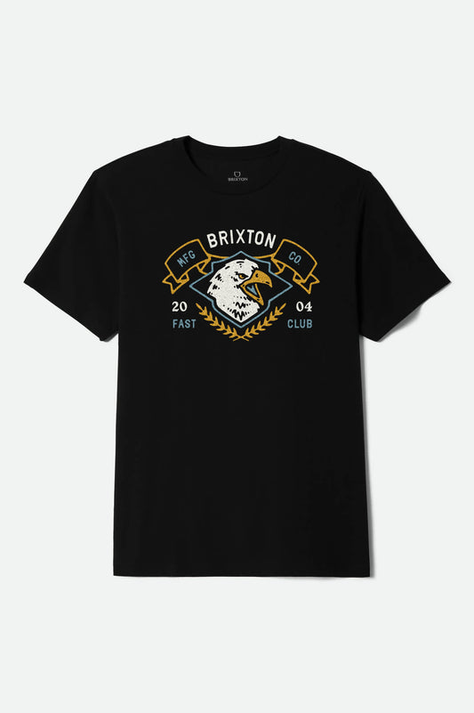 Men's Rival II S/S Standard Tee in Washed Black/Emerald Men's Rival II S/S Standard Tee in Washed Black/Emerald