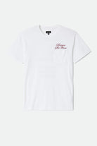 Men's Burger She Wrote Pocket T-Shirt in the color White - Front Product View