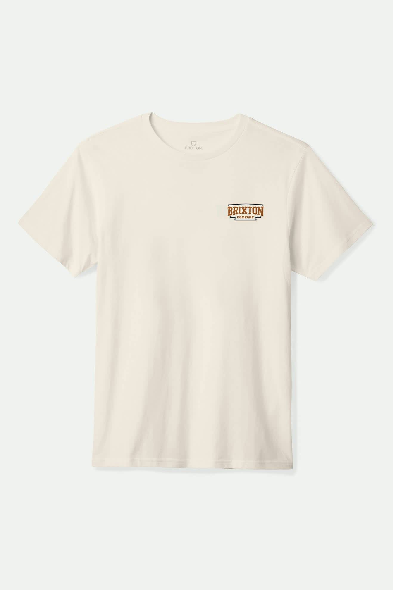 Men's Pierson S/S Standard T-Shirt in the color Cream - Front Product View