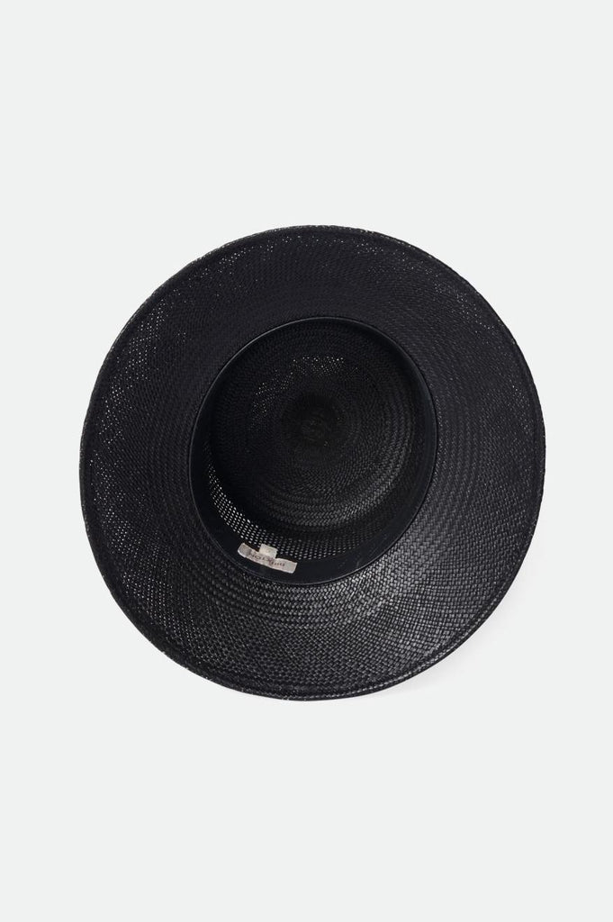 Brixton Lopez Panama Straw Bucket Hat - Coronado Black