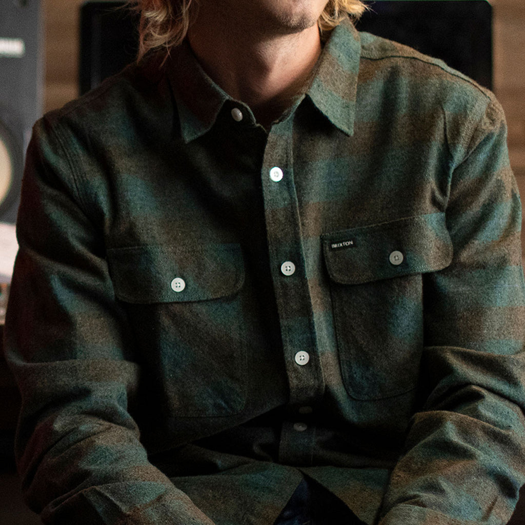 The Bowery L/S Flannel in Ocean