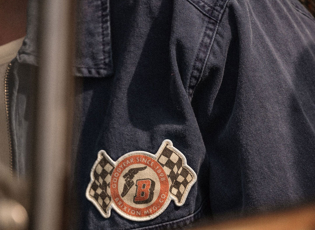 Men's Goodyear Trademark Lightweight Coaches Jacket in Washed Navy