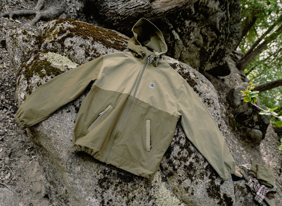 Men's Journey Zip Jacket in Dark Olive/Olive Surplus – Brixton