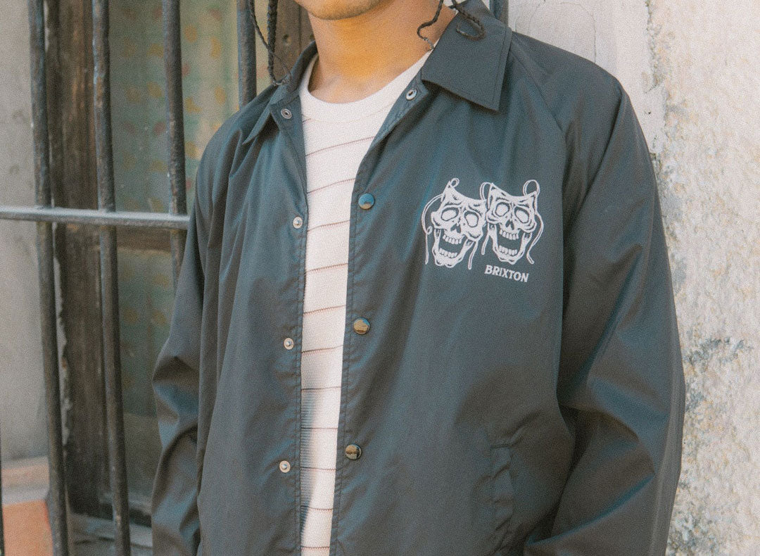 Men's Watchman Lightweight Coaches Jacket in Black – Brixton