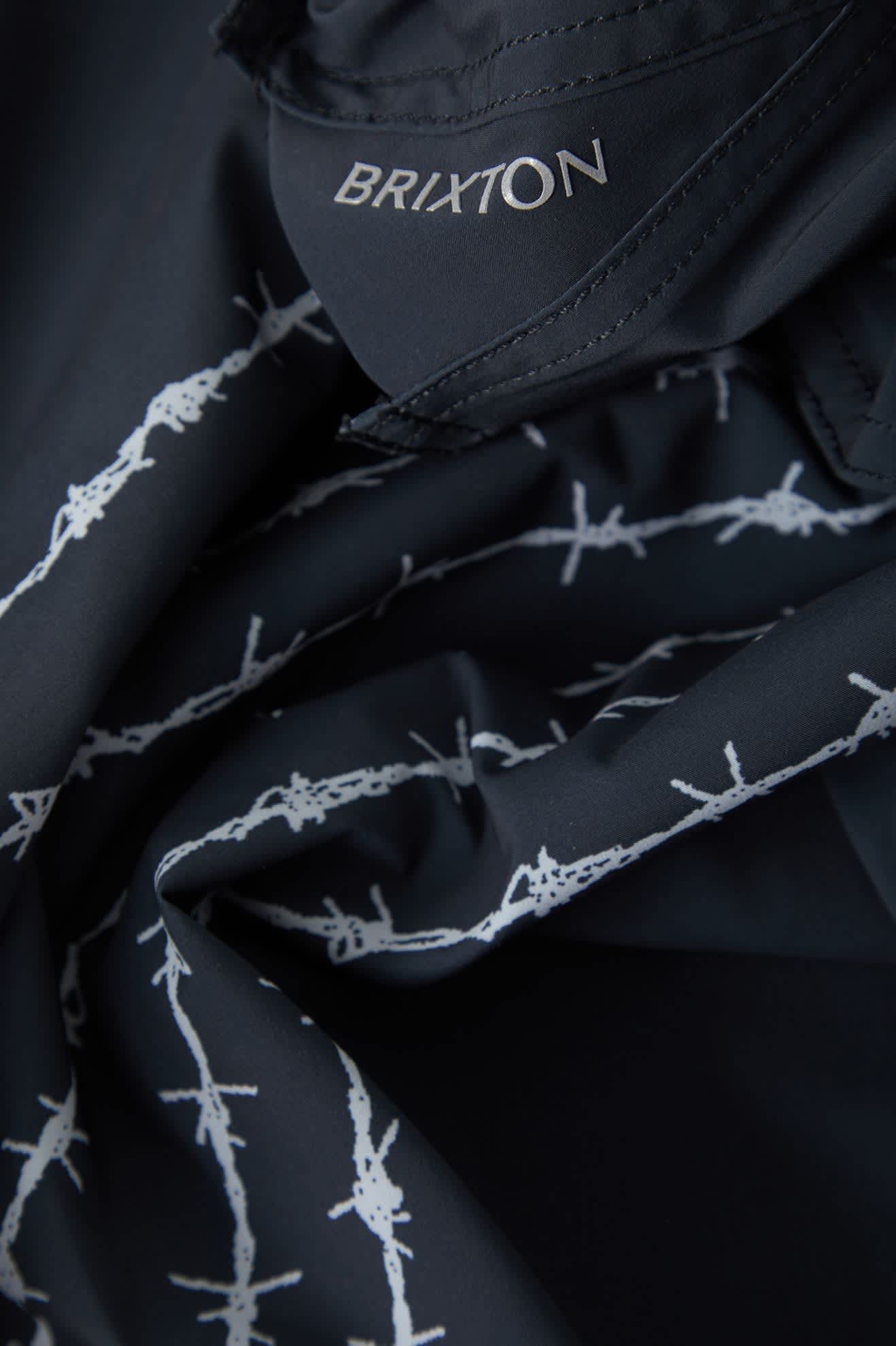 Men's Blitz Boardshort 19" in the color Black/Barb Wire - Additional Laydown image