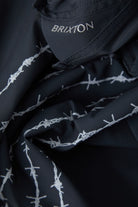 Men's Blitz Boardshort 19" in the color Black/Barb Wire - Additional Laydown image
