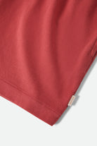 Women's Carefree Organic Garment Dye Lounge Skirt in the color Robust Red - Additional Laydown image