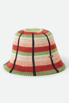 Women's Redding Knit Packable Hat in the color Peach Cobbler Multi Stripe - Front Product View