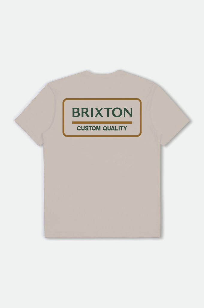 Brixton Palmer Proper S/S Standard Tee - Cream/Pine Needle/Golden Brown