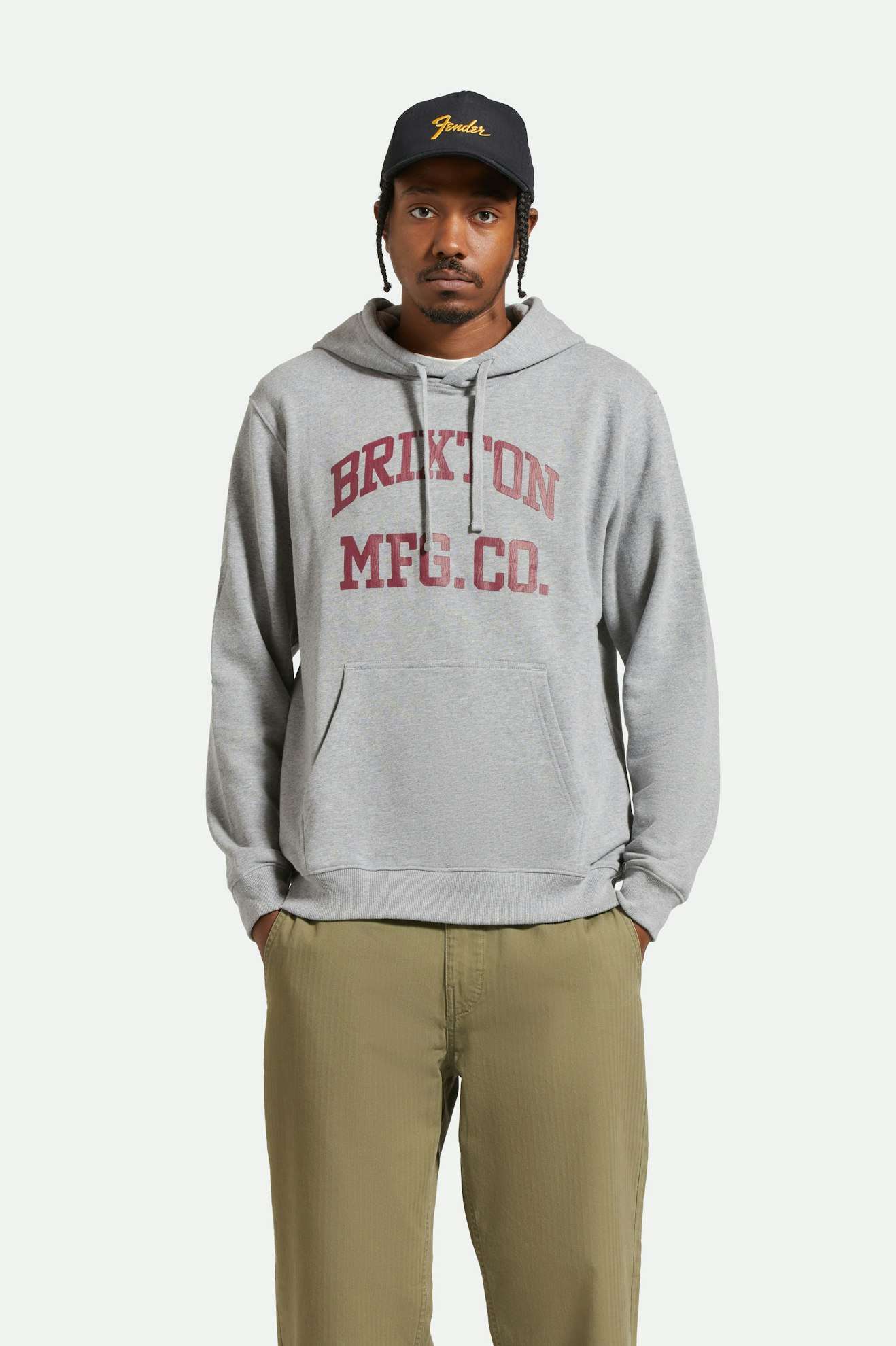 Grey brixton hoodie 2025