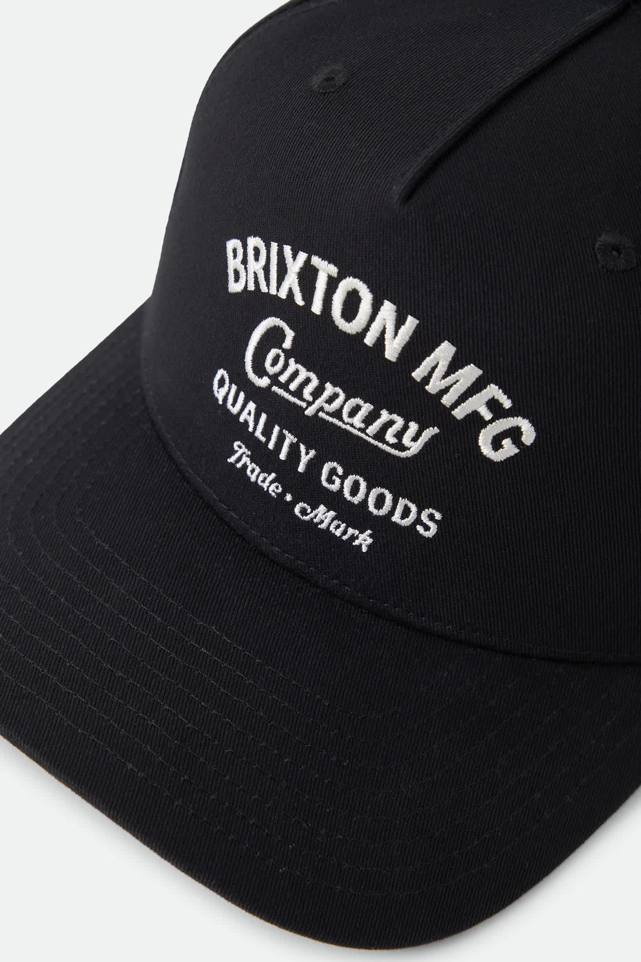 Unisex Stratton Snapback in the color Black - Additional Laydown image