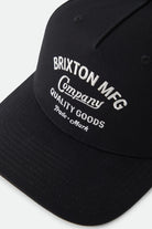 Unisex Stratton Snapback in the color Black - Additional Laydown image