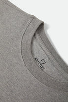 Women's Ranch Motor Court Boxy Crop Top in the color Heather Grey - Additional Laydown image