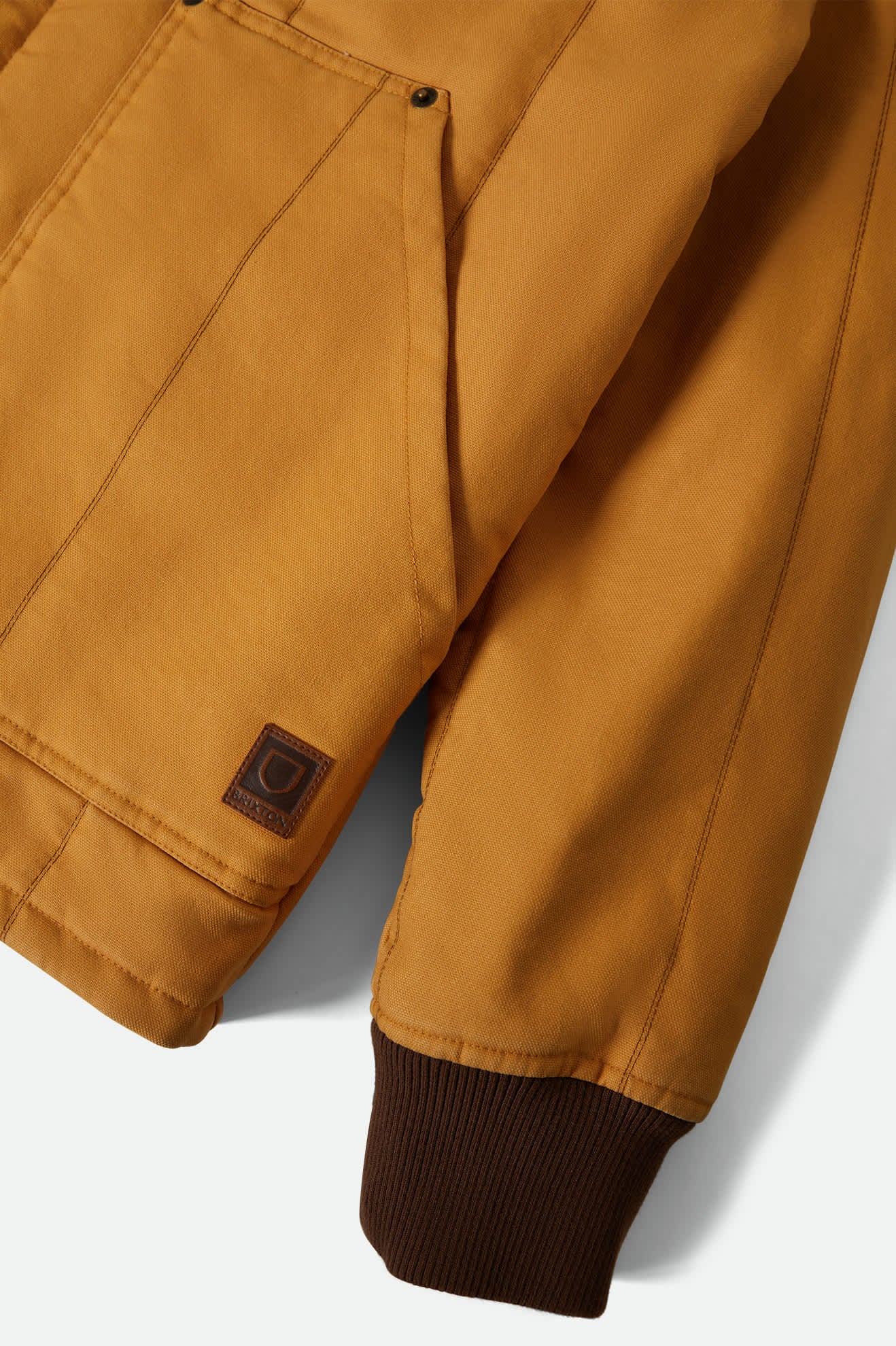 Men's Builders Ranch Jacket in the color Spruce Yellow - Additional Laydown image