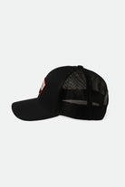 Extra Laydown Image 1 | Regal Netplus Trucker Hat - Black/Black