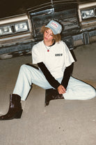 Women's The Chloe 5-Pocket Pant in the color Two Boot Stripe - Women's Lifestyle image