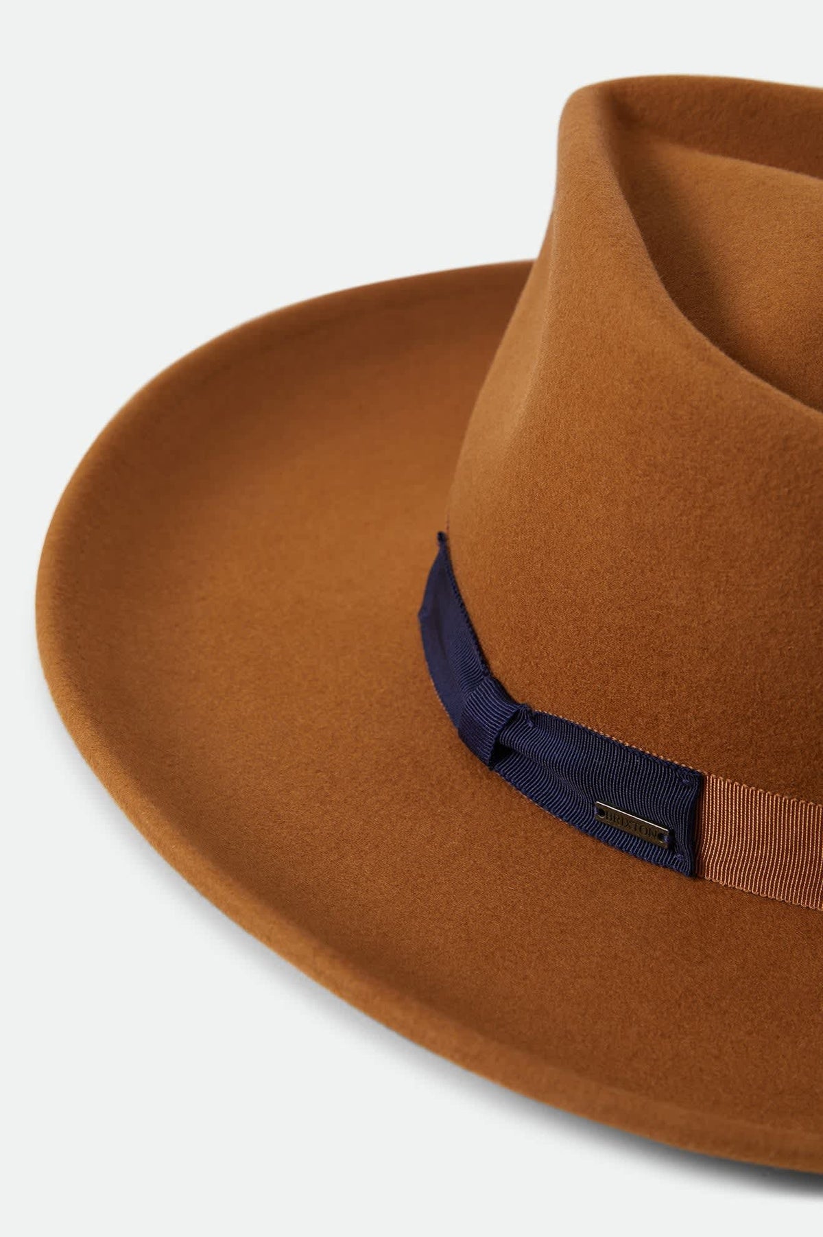 Tan Multicolor Metal Medallion Band Boho Western Wide Brim Fedora Hat NEW Brown Tan Gold color Women main image 3