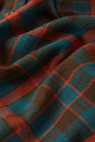 Men's Bowery Flannel in the color Walnut Brown/Ultra Marine - Additional Laydown image